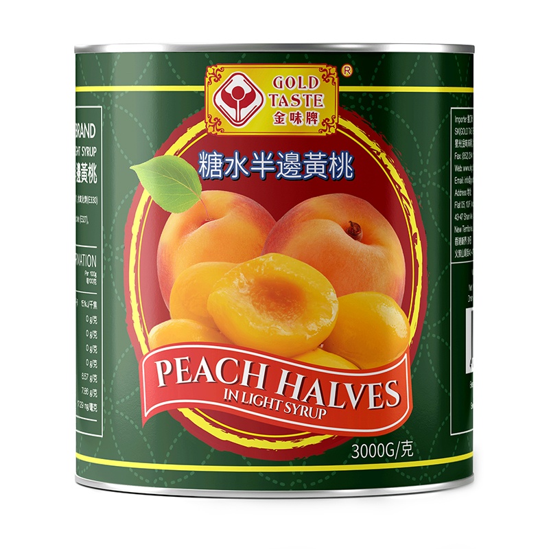 金味牌糖水半邊桃 3000G